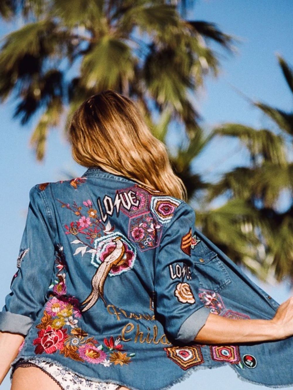 Spell Flower Child Denim Shirt/Jacket
